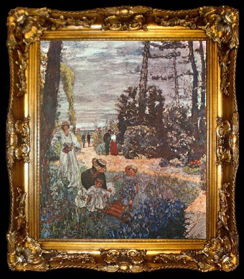 framed  Edouard Vuillard Le Dejeuner a Villeneuve-sur-Yonne, ta009-2